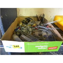 BOX OF MISC AIR CONNECTORS/TORCH STRIKER/ETC