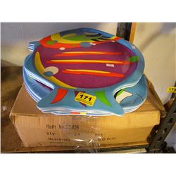 LOT OF ORIENTAL SERVING TRAYS