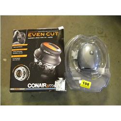 PORTABLE SPEAKER/CONAIR EVEN CUT SHAVER