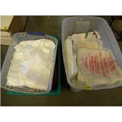 3 TUBS OF MISC PLASTIC BAGS