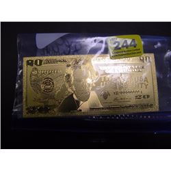 24K GOLD FOIL AMERICAN 20 DOLLAR COLLECTIBLE BILL