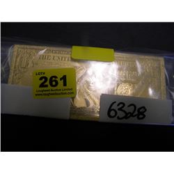 24K GOLD FOIL AMERICAN 1 DOLLAR COLLECTIBLE BILL