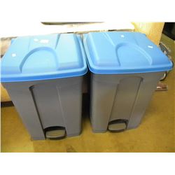 BLUE & GREY RECYCLING BINS