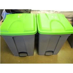 GREEN & GREY RECYCLING BINS
