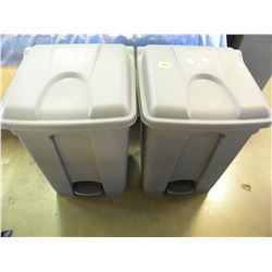 GREY RECYCLING BINS