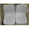 Image 1 : 2 MATCHING GREY CLOTH DINING CHAIRS