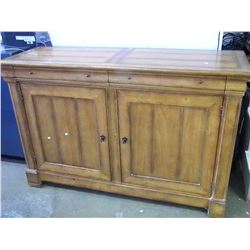 LARGE 2 DRAWERS/2 DOORS PINE SIDE BOARD