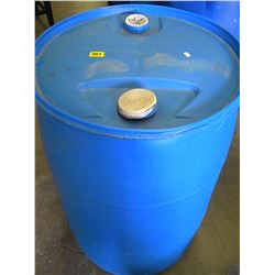 LARGE BLUE PLASTIC BARREL