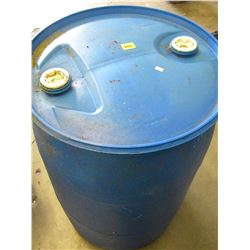 LARGE BLUE PLASTIC BARREL