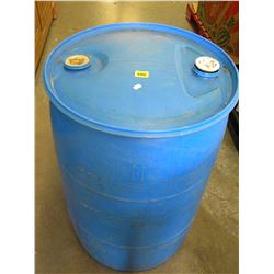 LARGE BLUE PLASTIC BARREL