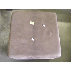 BROWN MICRO FIBER FOOTSTOOL