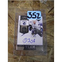 SIGNED DANIEL SEDIN HOCKEY CARD