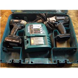 MIKITA 18V CORDLESS DRILL/SCREW GUN/CHARGER IN CASE