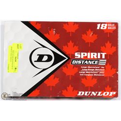 NEW BOX OF SIX SLEEVES OF  DUNLOP GOLF BALLS