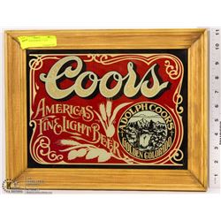 COORS BEER MIRROR 11"X14"