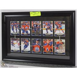 LOT OF 10 CONNOR MCDAVID CARDS FRAMED