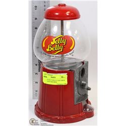VINTAGE JELLY BELLY CAST IRON COIN CANDY MACHINE
