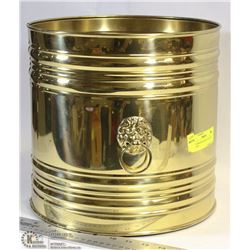 LARGE BRASS BUCKET, MADE IN ENGLAND