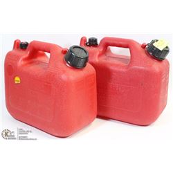 A PAIR OF SMALL 5 LITRE JERRY CANS