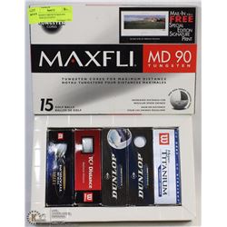 NEW MAXFLI MD 90 TUNGSTEN GOLF BALLS (15 QTY)