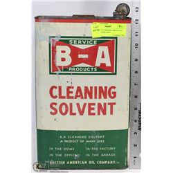 VINTAGE B-A SERVICE PRODUCTS CLEANING SOLVENT