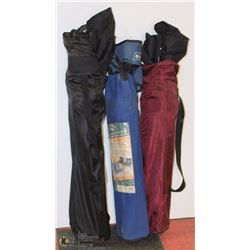 A SET OF 3 FOLDING CAMPING CHAIRS