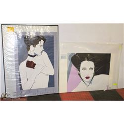 2 PATRICK NAGEL LITHOGRAPHS