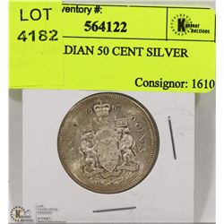 1962 CANADIAN 50 CENT SILVER COIN
