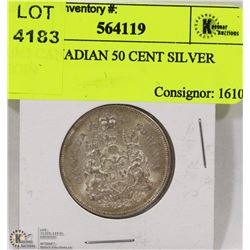 1963 CANADIAN 50 CENT SILVER COIN