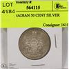 Image 1 : 1964 CANADIAN 50 CENT SILVER COIN