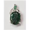 Image 1 : #4-STERLING SILVER EMERALD (MAY BIRTHSTONE)