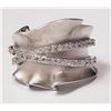 Image 1 : #6-STERLING SILVER CUBIC ZIRCONIA RING