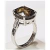 Image 2 : #8-STERLING SILVER QUARTZ RING (APP. WT 6.2G)