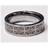 Image 1 : #14-TUNGSTEN CARBIDE MEN'S CROSS PATTERN RING
