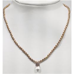 #22-STERLING SILVER SMOKEY QUARTZ AND