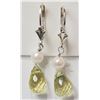 Image 1 : #25-STERLING SILVER LEMON QUARTZ AND PEARL