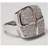 Image 2 : #26-STERLING SILVER CUBIC ZIRCONIA RING (APP 9.2G)