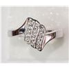 Image 1 : #30-STERLING SILVER CUBIC ZIRCONIA RING (APP 3.7G)