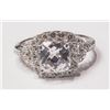 Image 1 : #31-STERLING SILVER WHITE TOPAZ RING (APP 3G)