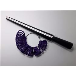 2- MANDREL STYLE RING SIZER /SET OF FINGER SIZERS