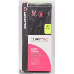 MONSTER CLARITY HD IN EAR HEADPHONES