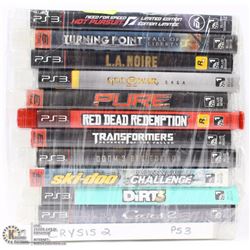 BUNDLE OF 12 - PS3 GAMES