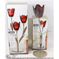 3 TULIP TEA LIGHT HOLDER SOLD WITH TULIP TEA