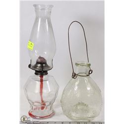 VINTAGE LAMP AND BEE CATCHER