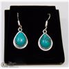Image 1 : #12-SANTA ROSA TURQUOISE EARRINGS