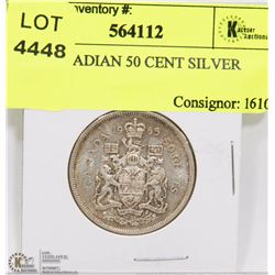 1965 CANADIAN 50 CENT SILVER COIN