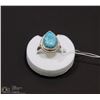 Image 1 : #27-CARRIBEAN LARIMAR GEMSTONE RING