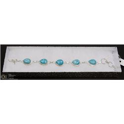#26-CARRIBEAN LARIMAR GEMSTONE BRACELET