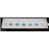 Image 1 : #26-CARRIBEAN LARIMAR GEMSTONE BRACELET