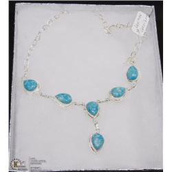 #25-CARRIBEAN LARIMAR GEMSTONE NECKLACE